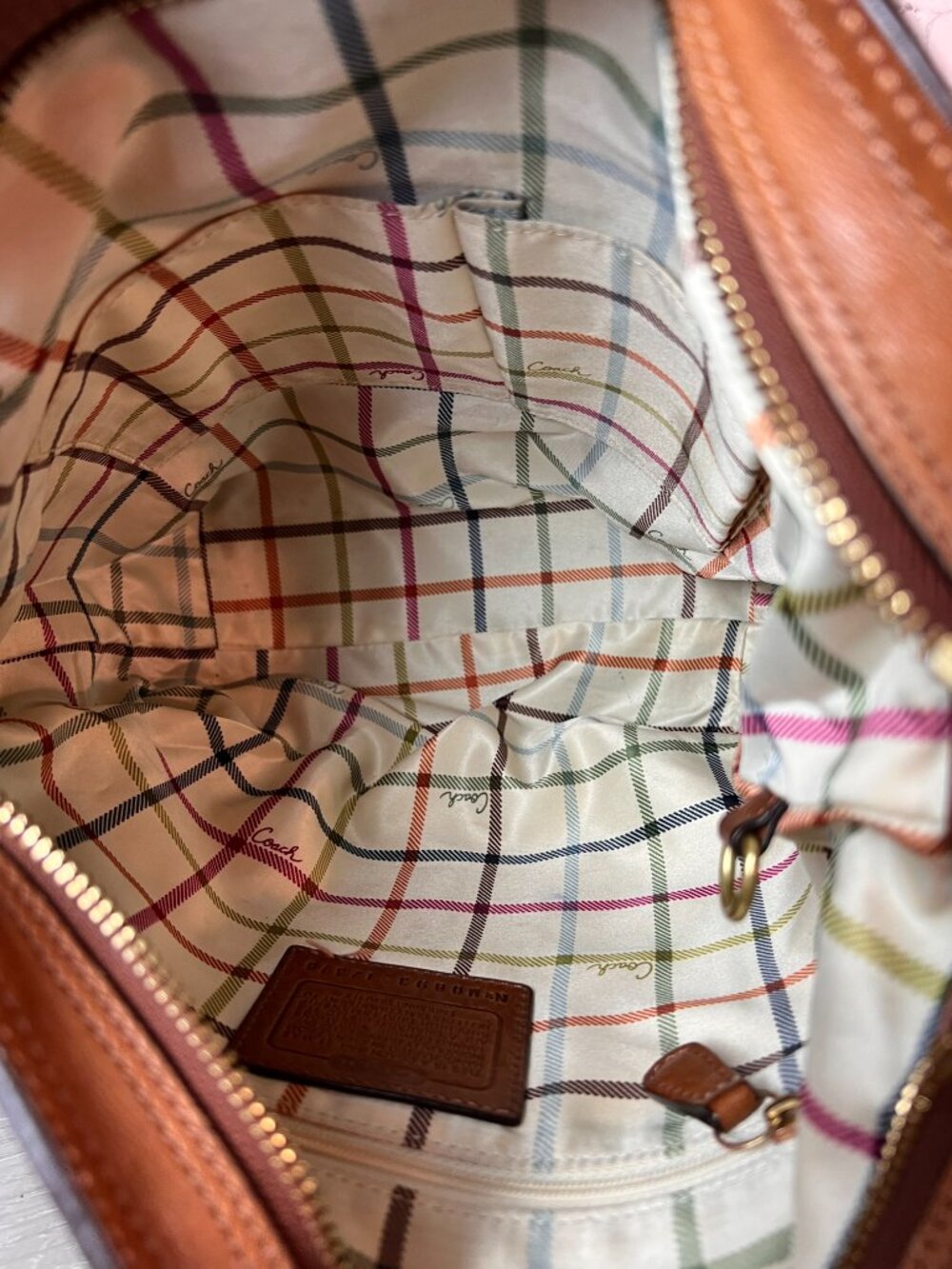 Coach Bleecker Leather Duffle 12376 Tan Leather - Shoulder Bag - Picture 9 of 9